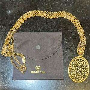 Julie Vos Vienna Gold Pendant Necklace